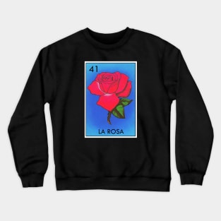 Loteria La Rosa Mexican Icon Crewneck Sweatshirt